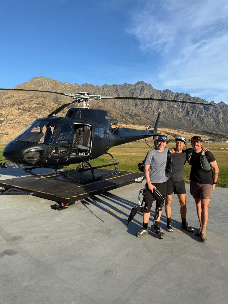 Ben Wallbank with Zac Alsop at Heliworks Queenstown